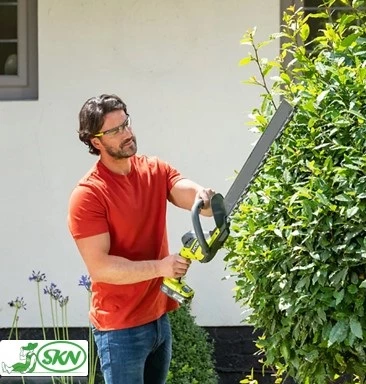 battery powered single sided hedge trimmer + شمشاد زن با منبع باتری 