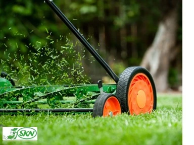 mechanical manual lawnmower + چمن زن دستی مکانیکی