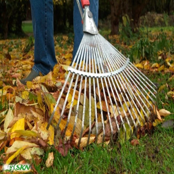 چنگک سبک برای جمع آوری برگ در باغچه leaf friendly fan rake+چنگک سبک برای جمع کردن برگ