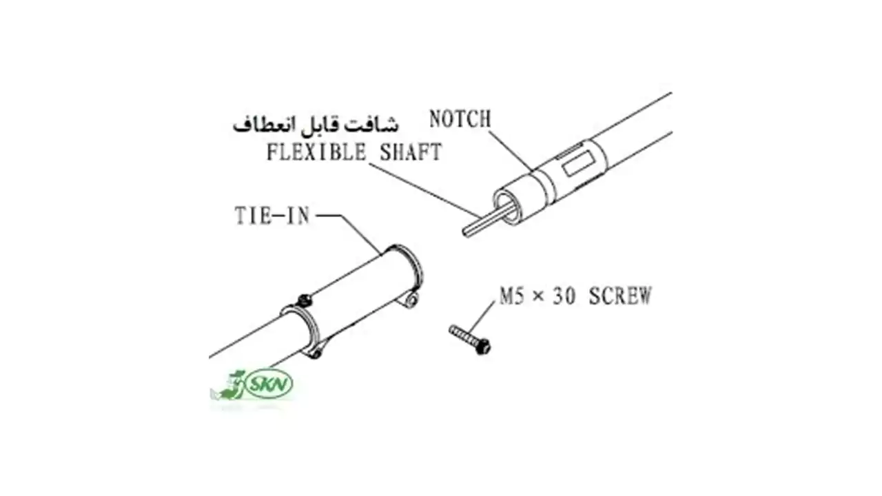 عکسی از اتصال لوله و شافت ها به یکدیگر