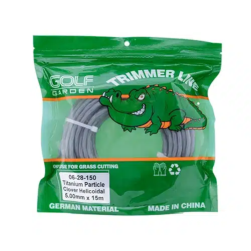 Golf trimmer Line Package نخ چهارگوش مارپیچ 5mm- 15M تیتانیوم - Golf garden