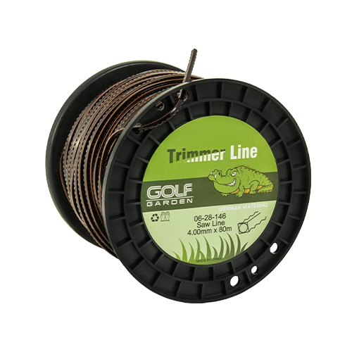 golf saw line 4mm نخ گرد اره ای 4mm -80M - مشکی/نارنجی - Golf garden